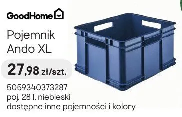 Pojemnik poj. 28l niebieski dostępne inne pojemności i kolory promocja w Castorama