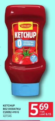 Ketchup bez dodatku cukru Winiary promocja w Selgros