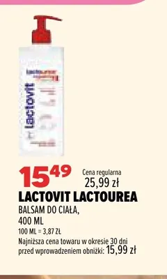 Balsam do ciała Lactourea Lactovit promocja w Drogerie Natura
