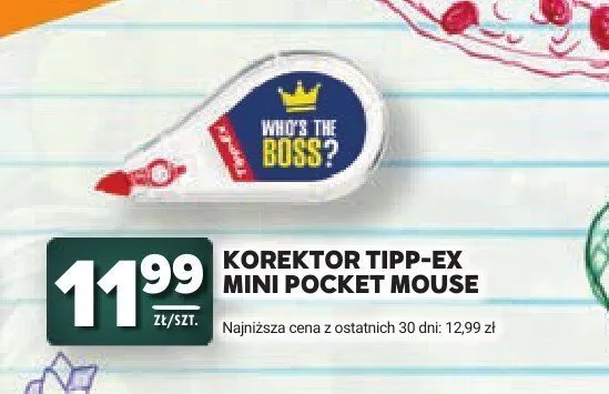 Korektor Tipp-Ex Mini Pocket Mouse promocja w Stokrotka