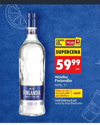 Wódka Finlandia promocja w Biedronka