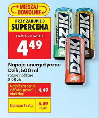 Napój energetyczny FIRE UP promocja w Biedronka