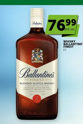 Whisky Ballantine's Finest promocja w Groszek