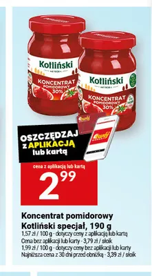 Koncentrat pomidorowy Kotliński Specjał promocja w Twój Market