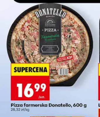 Pizza farmerska Donatello promocja w Biedronka