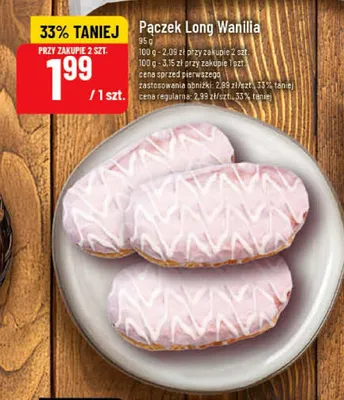 Pączek Long Wanilia promocja w POLOmarket