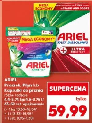 Proszek, płyn lub kapsułki do prania różne rodzaje promocja w Kaufland