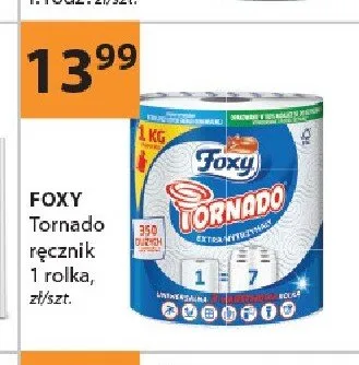 Ręcznik FOXY Tornado 1 rolka promocja w Drogerie Laboo