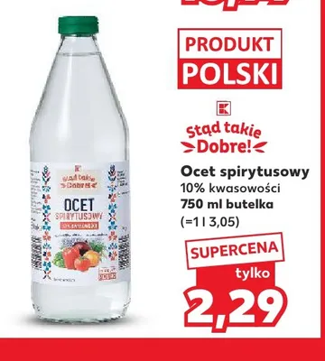 Ocet spirytusowy 10% kwasowości Stąd Takie Dobre! promocja w Kaufland