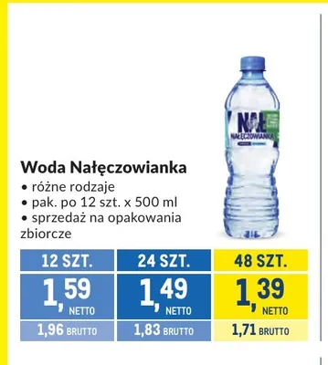 Woda Nałęczowianka promocja w Makro