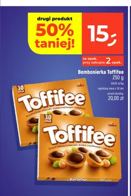 Bombonierka Toffifee promocja w Dealz