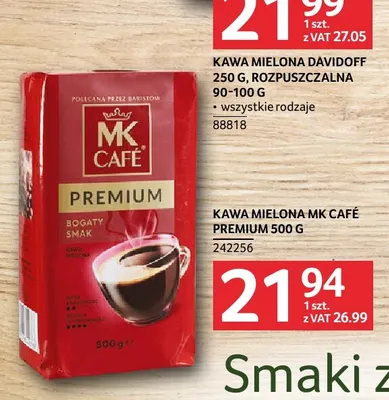 Kawa mielona MK Café Premium promocja w Selgros