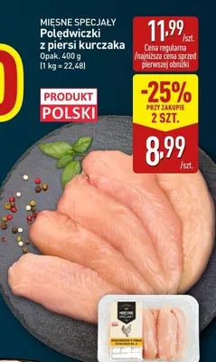 Polędwiczki z piersi kurczaka Mięsne Specjały promocja w Aldi