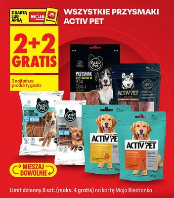 Przysmaki wszystkie 2+2 GRATIS promocja w Biedronka