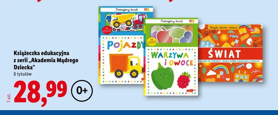 Książeczka edukacyjna z serii Akademia Mądrego Dziecka promocja w Lidl