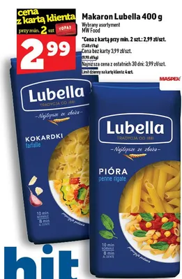 Makaron Lubella promocja w TOPAZ