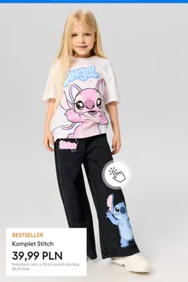 Komplet Stitch promocja w Sinsay