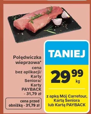 Polędwiczka wieprzowa promocja w Carrefour Market