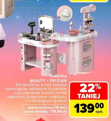 Toaletka Beauty + fryzjer promocja w Carrefour Market