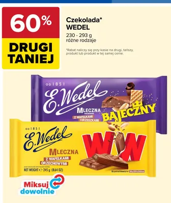 Czekolada mleczna nadziewana z wafelkami i orzeszkami Bajeczny E.Wedel promocja w Carrefour