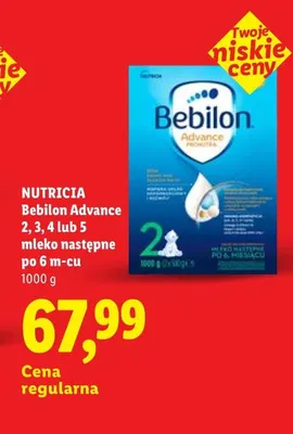 Bebilon Advance 5 mleko następne po 6 m-cu promocja w Lidl
