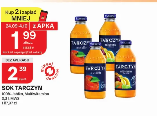 Sok Tarczyn multiwitamina promocja w Chorten