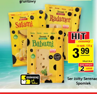 Ser żółty Radamer Serenada Spomlek promocja w Gram Market