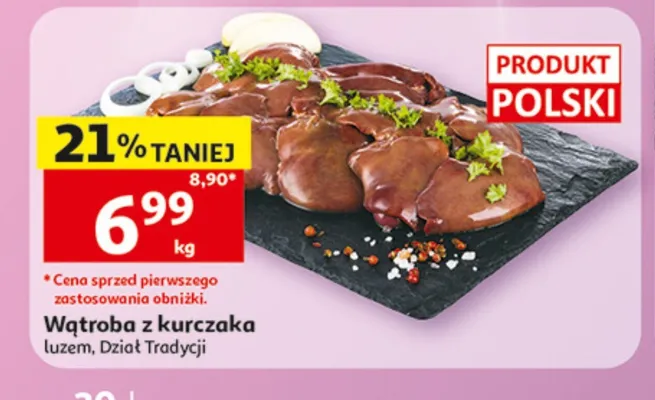 Wątroba z kurczaka promocja w Auchan