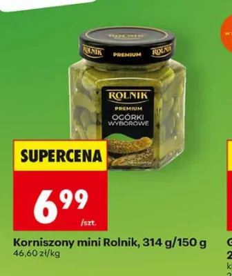 Korniszony mini Rolnik promocja w Biedronka