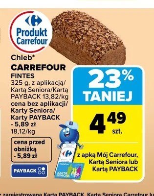 Chleb Fintes Carrefour promocja w Carrefour Market
