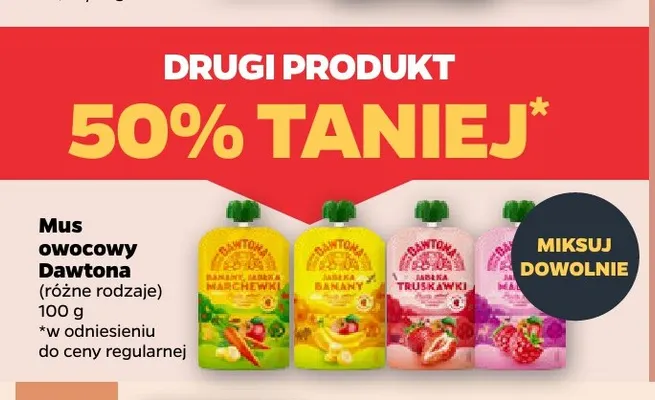 Mus owocowy Dawtona promocja w Netto