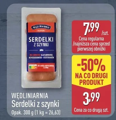 Serdelki z szynki promocja w Aldi