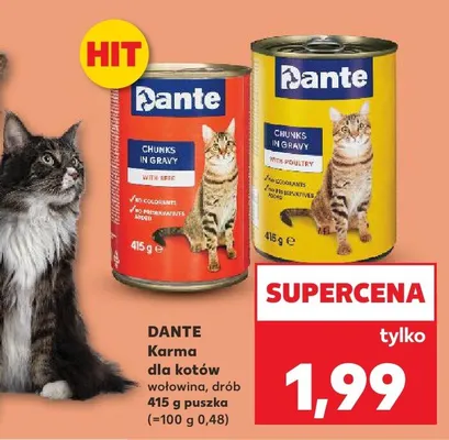 Karma dla kotów drób promocja w Kaufland