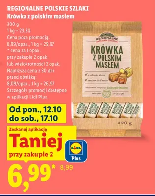 Krówka z polskim masłem Regionalne Polskie Szlaki promocja w Lidl