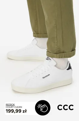 Buty Reebok Court Clean promocja w CCC