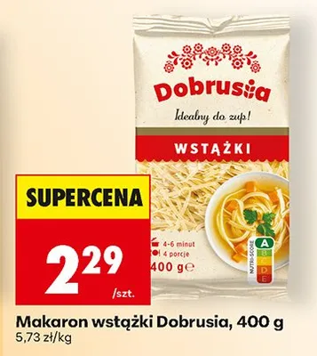 Makaron wstążki promocja w Biedronka