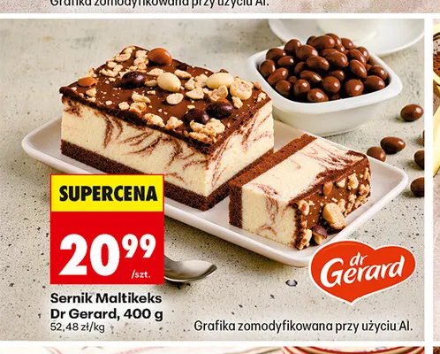 Sernik Maltikeks Dr Gerard promocja w Biedronka