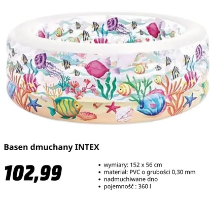 Basen dmuchany Intex promocja w Media Markt