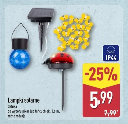 Lampki solarne piker promocja w Aldi