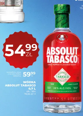 Wódka Absolut Tabasco promocja w Duży Ben