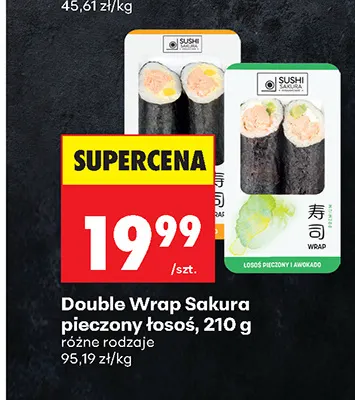 Double Wrap Sakura pieczony łosoś promocja w Biedronka