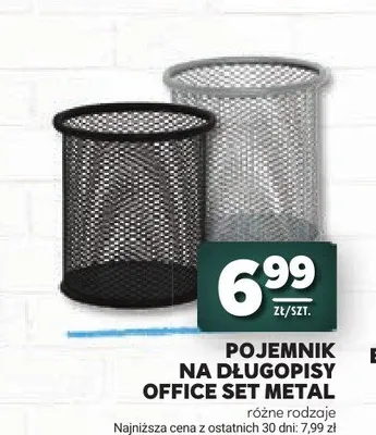 Pojemnik na długopisy Office Set Metal promocja w Stokrotka