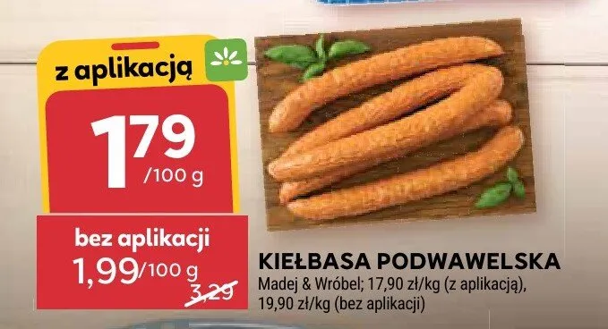 Kiełbasa Podwawelska Madej & Wróbel promocja w Stokrotka