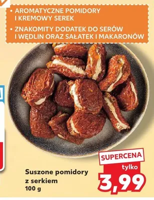 Suszone pomidory z serkiem promocja w Kaufland