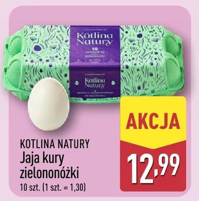 Jaja kury zielononóżki promocja w Aldi