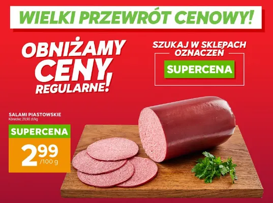 Salami piastowskie Könecke promocja w Stokrotka