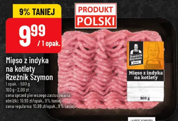 Mięso z indyka na kotlety Rzeźnik Szymon promocja w POLOmarket