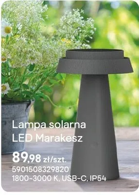 Lampa solarna LED Marakesz promocja w Castorama