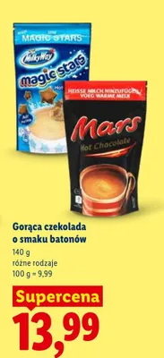 Gorąca czekolada o smaku batonów promocja w Lidl