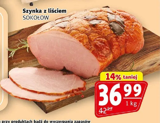 Szynka z liściem Sokołów promocja w Prim Market